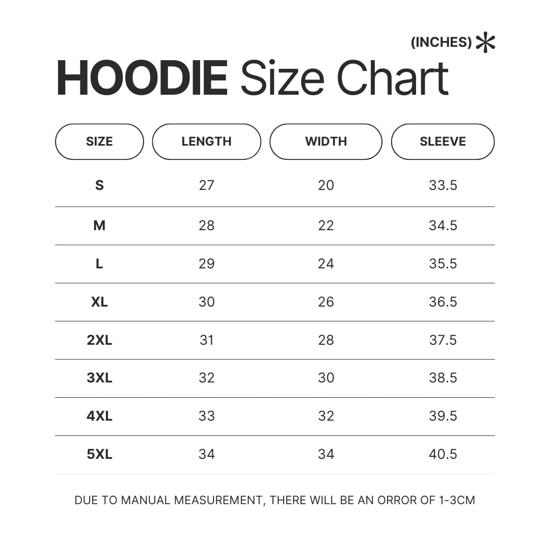 Hoodie Size Chart - Tom MacDonald Store